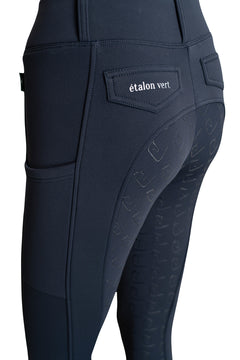 Negro 2.0 Thermo-Reitleggings Vollgrip - Navy
