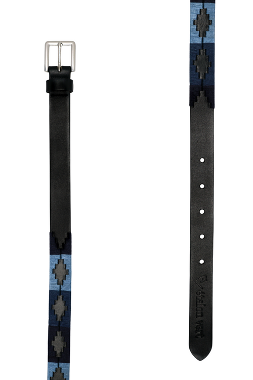 Vitalis Pologürtel 2,5 cm - Black: Navy Tones