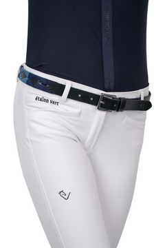 Vitalis Pologürtel 2,5 cm - Black: Navy Tones