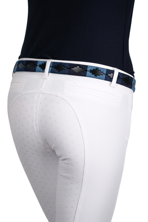 Vitalis Pologürtel 2,5 cm - Black: Navy Tones