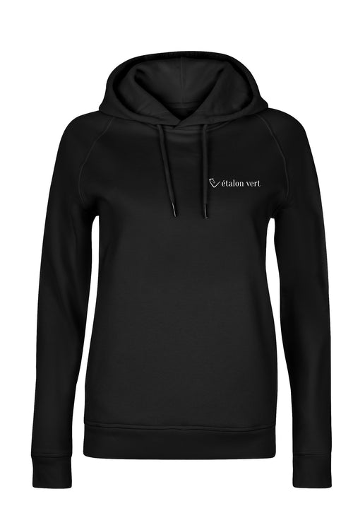 Quaterback 2.0 Normal Fit Hoodie - Horses & Cocktail - Black