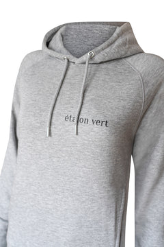 Quaterback 2.0 Normal Fit Hoodie - Horses & Cocktail - Grey Melange