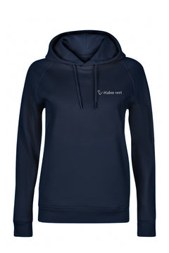 Quaterback 2.0 Normal Fit Hoodie - Horses & Cocktail - Navy