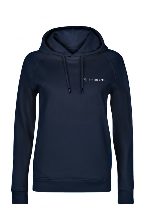 Quaterback 2.0 Normal Fit Hoodie - Horses & Cocktail - Navy