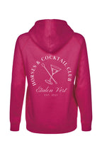 Quaterback 2.0 Normal Fit Hoodie - Horses & Cocktail - Very Berry