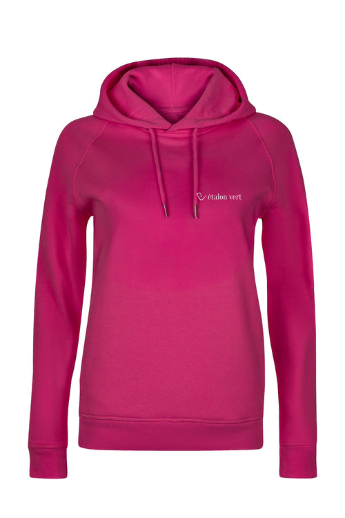 Quaterback 2.0 Normal Fit Hoodie - Horses & Cocktail - Very Berry