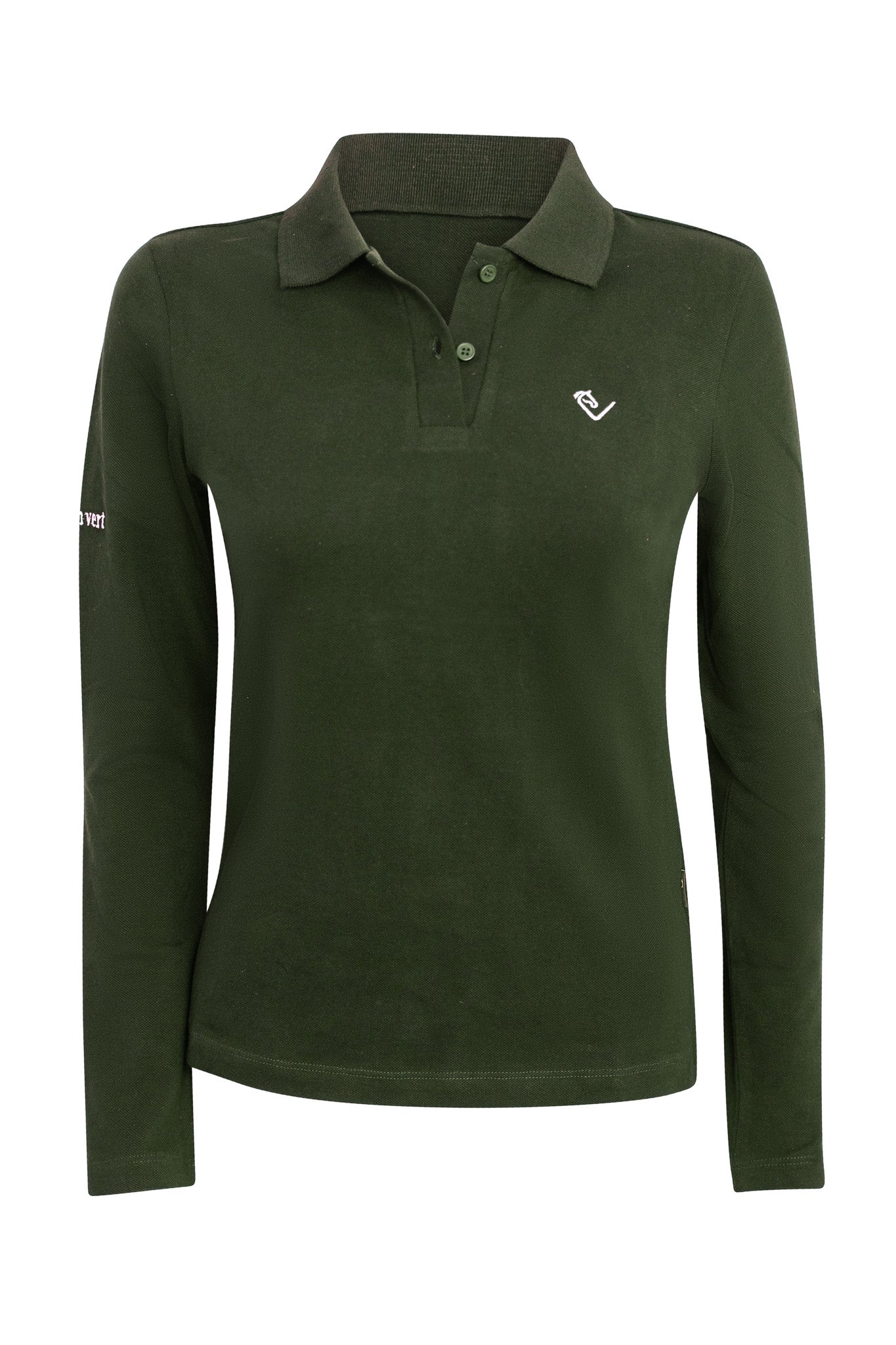 Polo shirt Sandro Hit 2.0 long sleeve - olive