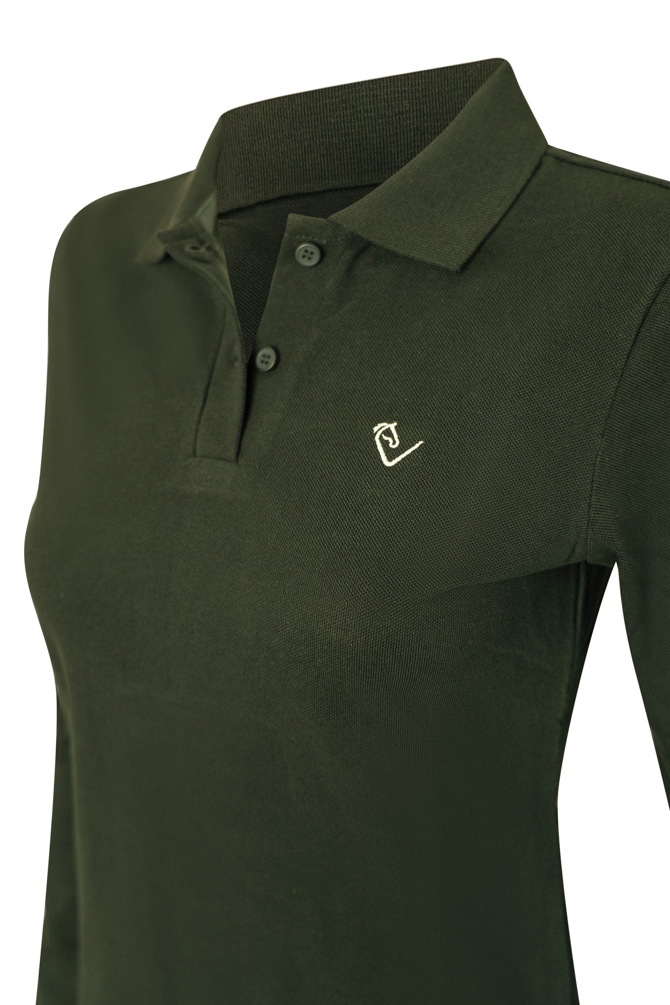 Poloshirt Sandro Hit 2.0 Langarm - Olive