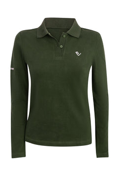 Poloshirt Sandro Hit 2.0 Young Riders Langarm - Olive