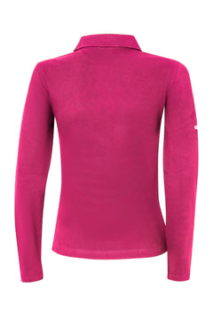 Poloshirt Sandro Hit 2.0 Young Riders Langarm - Very Berry