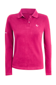 Poloshirt Sandro Hit 2.0 Young Riders Langarm - Very Berry