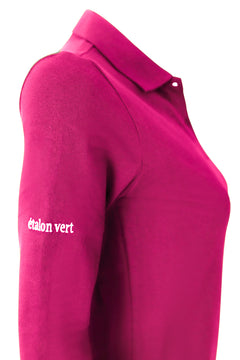 Poloshirt Sandro Hit 2.0 Young Riders Langarm - Very Berry