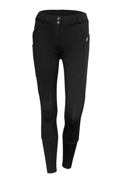 Snow King 2.0 Thermo-Reithose Vollgrip - Black