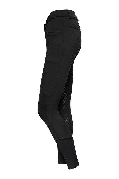 Snow King 2.0 Thermo-Reithose Vollgrip - Black