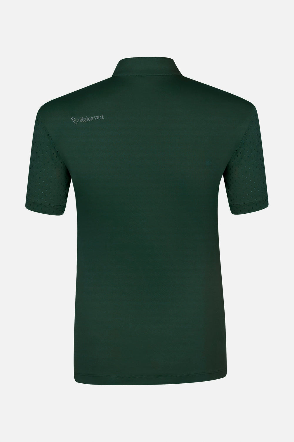 Functional Shirt Star Gold Young Riders Short Sleeve Perforated - Forrest Green