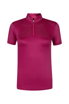 Funktionsshirt Star Gold Young Riders Kurzarm - Very Berry