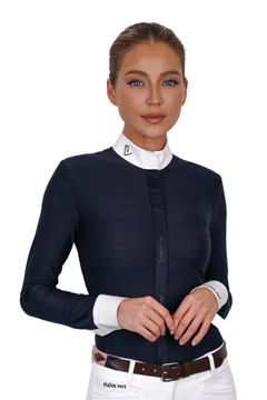 Kannan Turniershirt Langarm - Navy