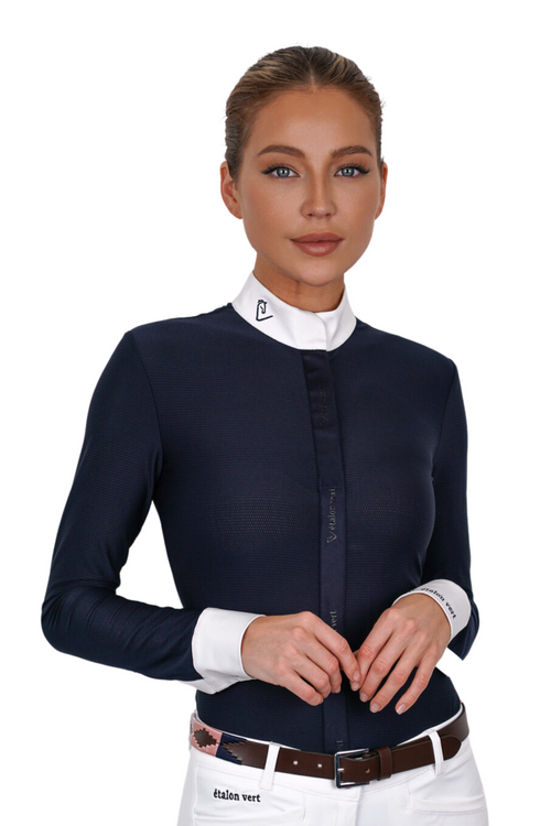 Kannan Turniershirt Langarm - Navy