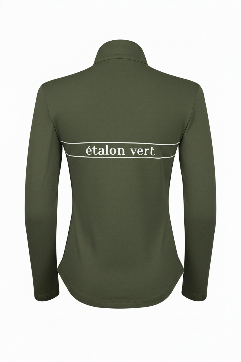 Zip Pullover - Etalon Equestrian - Olive