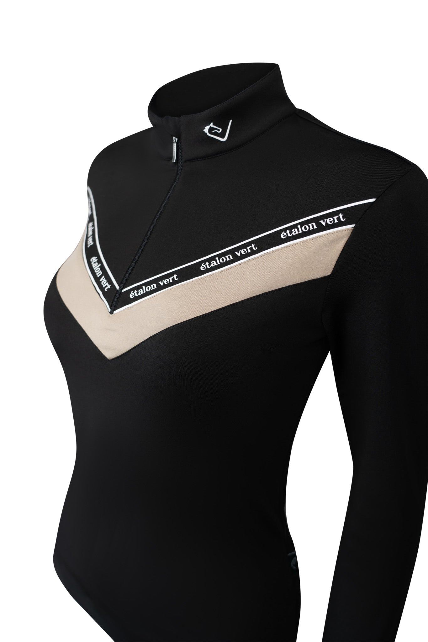 Funktionsshirt Victory - Black / Beige
