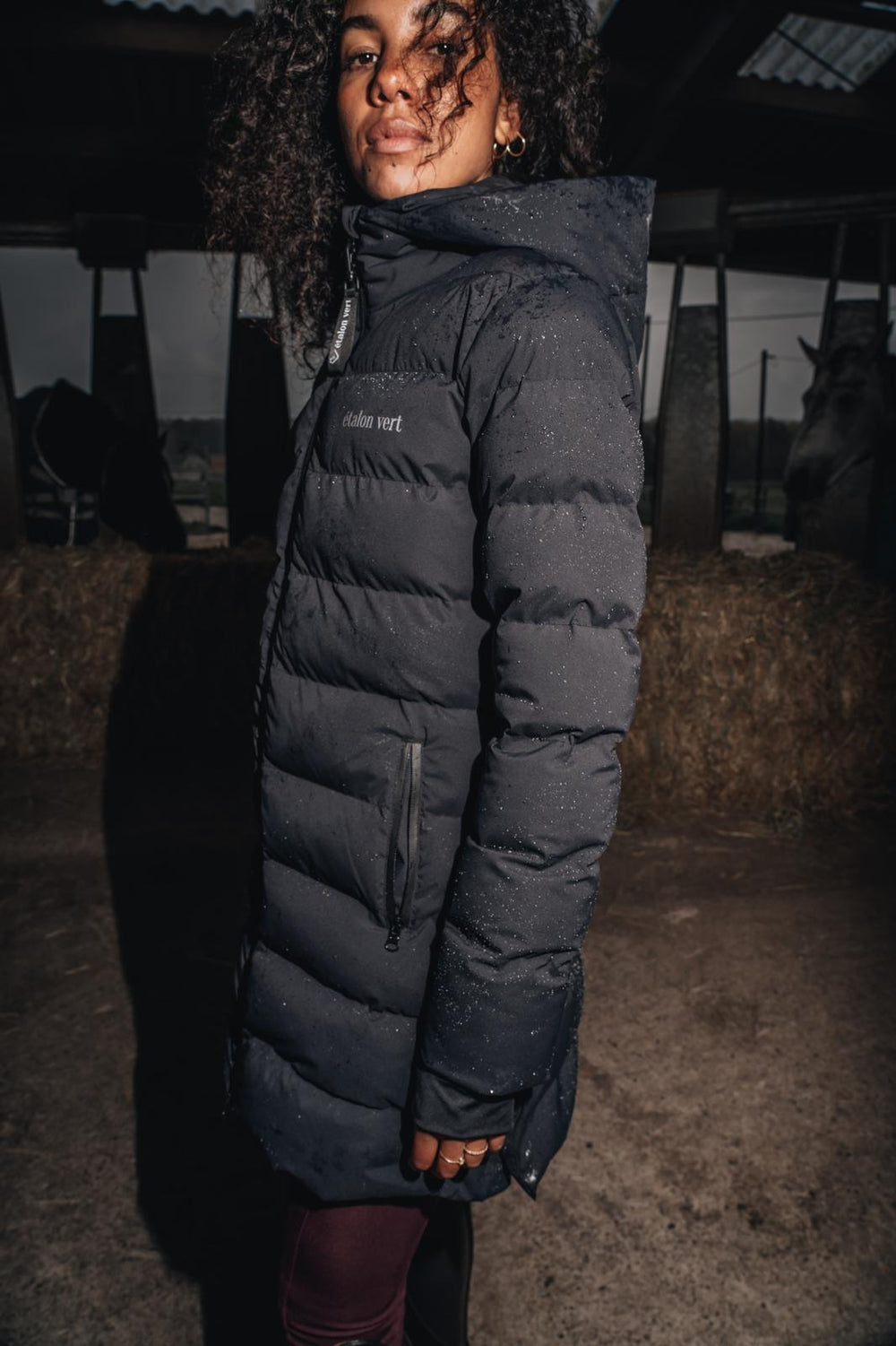 Totilas 2.0 Winter Coat - Black - Slim Fit