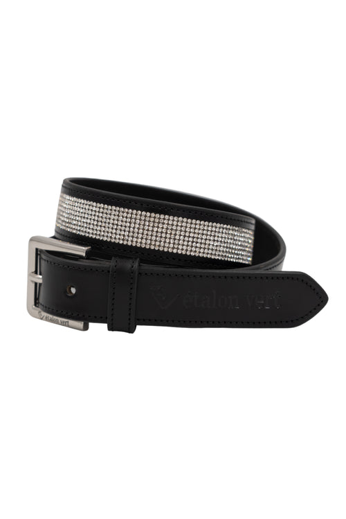 Zephyr Glitzer Gürtel 3 cm - Silver Sparkle