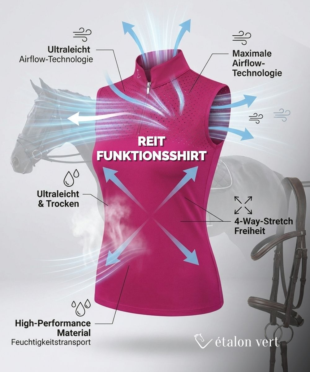 Funktionsshirt Star Gold Sleeveless perforiert - Very Berry