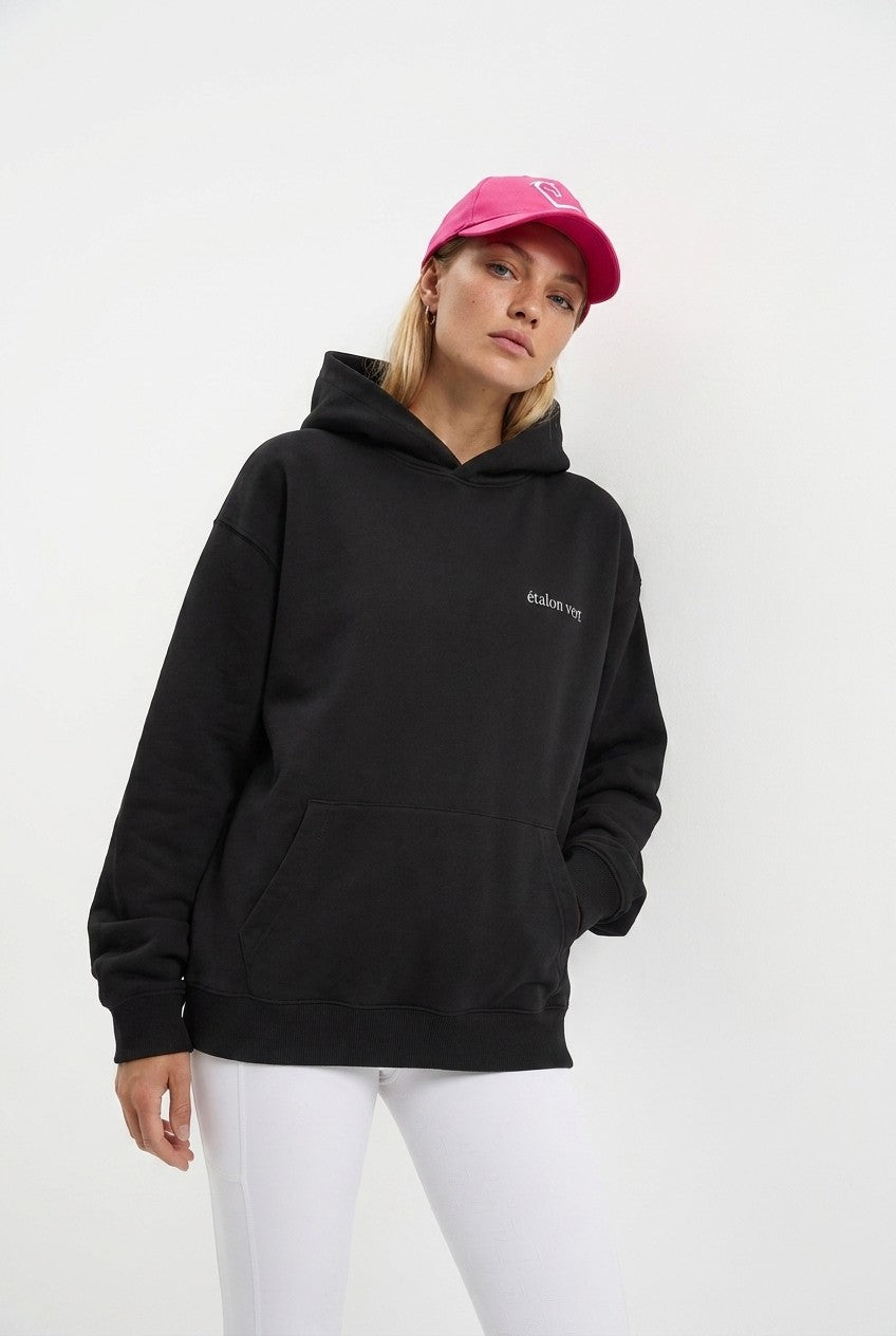 Oversize Fit Hoodie - Aachen Riders Club - Black