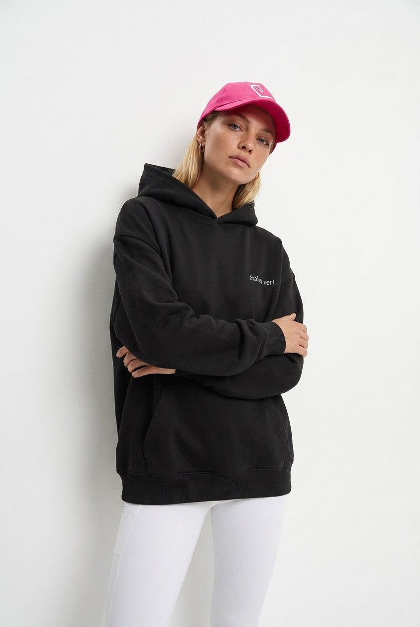 Oversize Fit Hoodie - Aachen Riders Club - Black