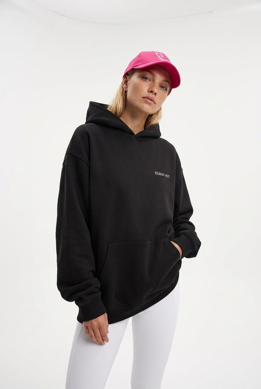 Oversize Fit Hoodie - Aachen Riders Club - Black