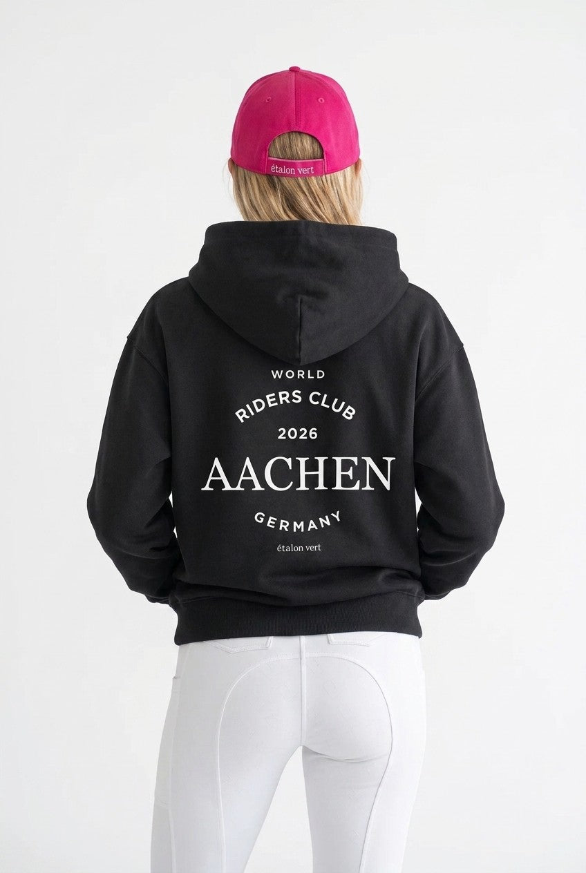 Oversize Fit Hoodie - Aachen Riders Club - Black