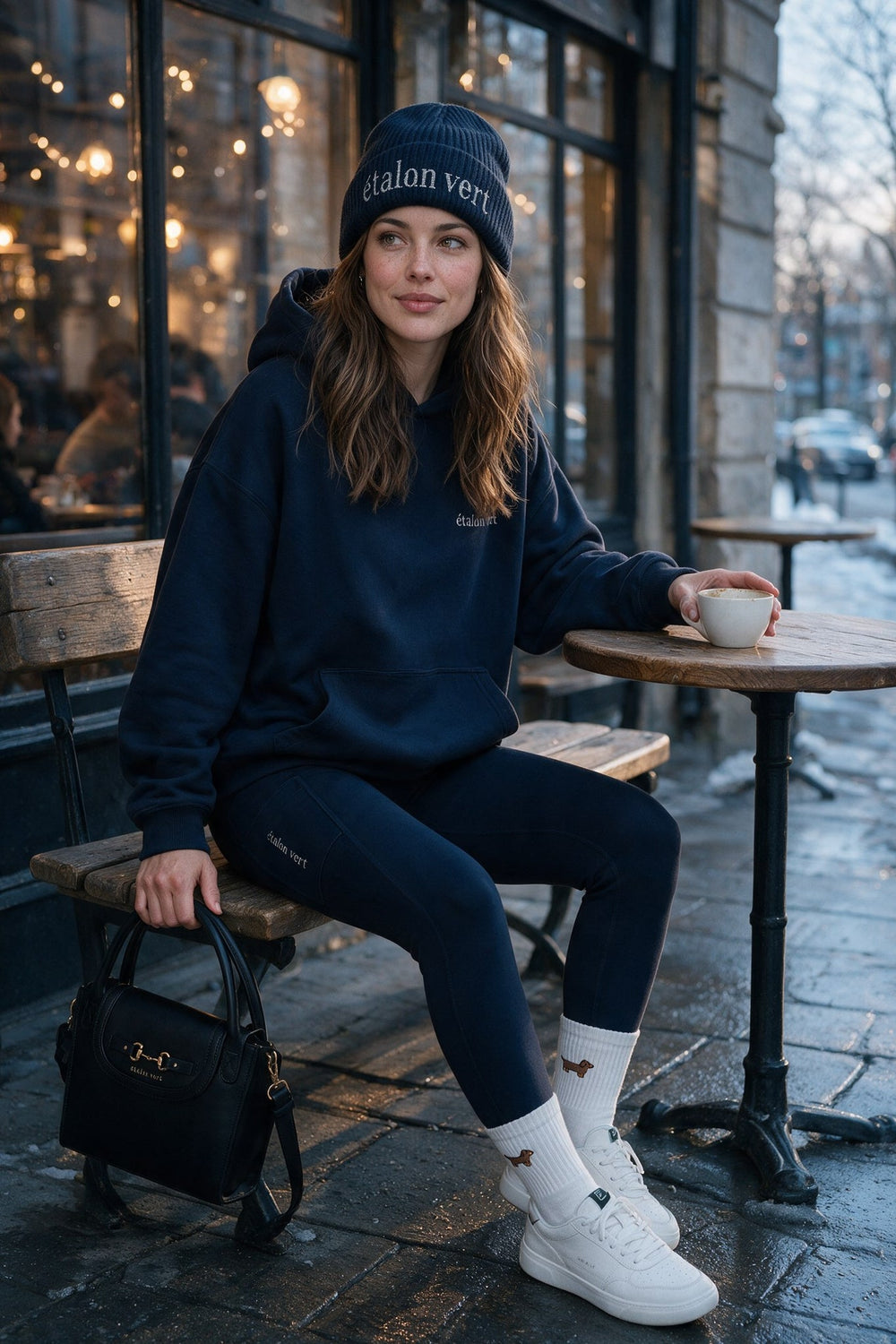 étalon vert – Equestrian Social Club – Navy – ausgewähltes Modelmotiv B042