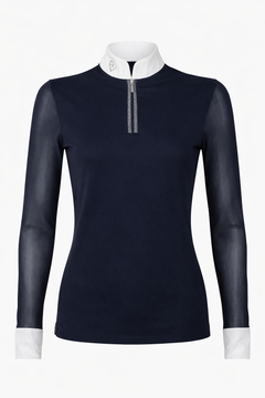 Balou Turniershirt Langarm Young Riders - Glitter Edition - Navy