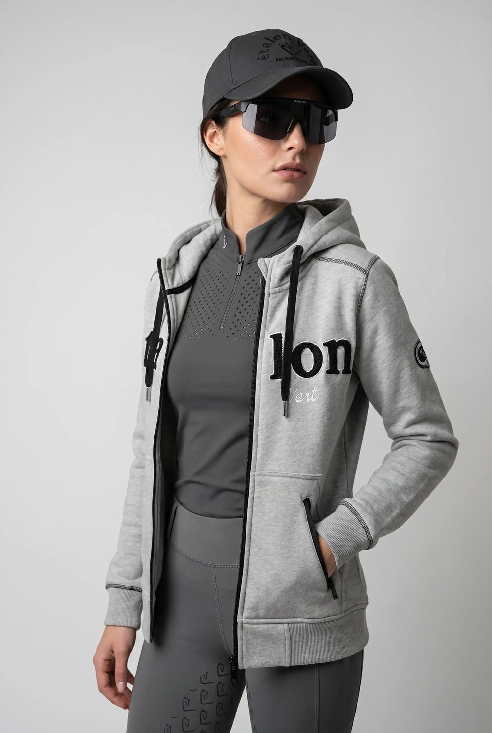 Carthago Zip Jacket - Ètalon vert - Grey Melange