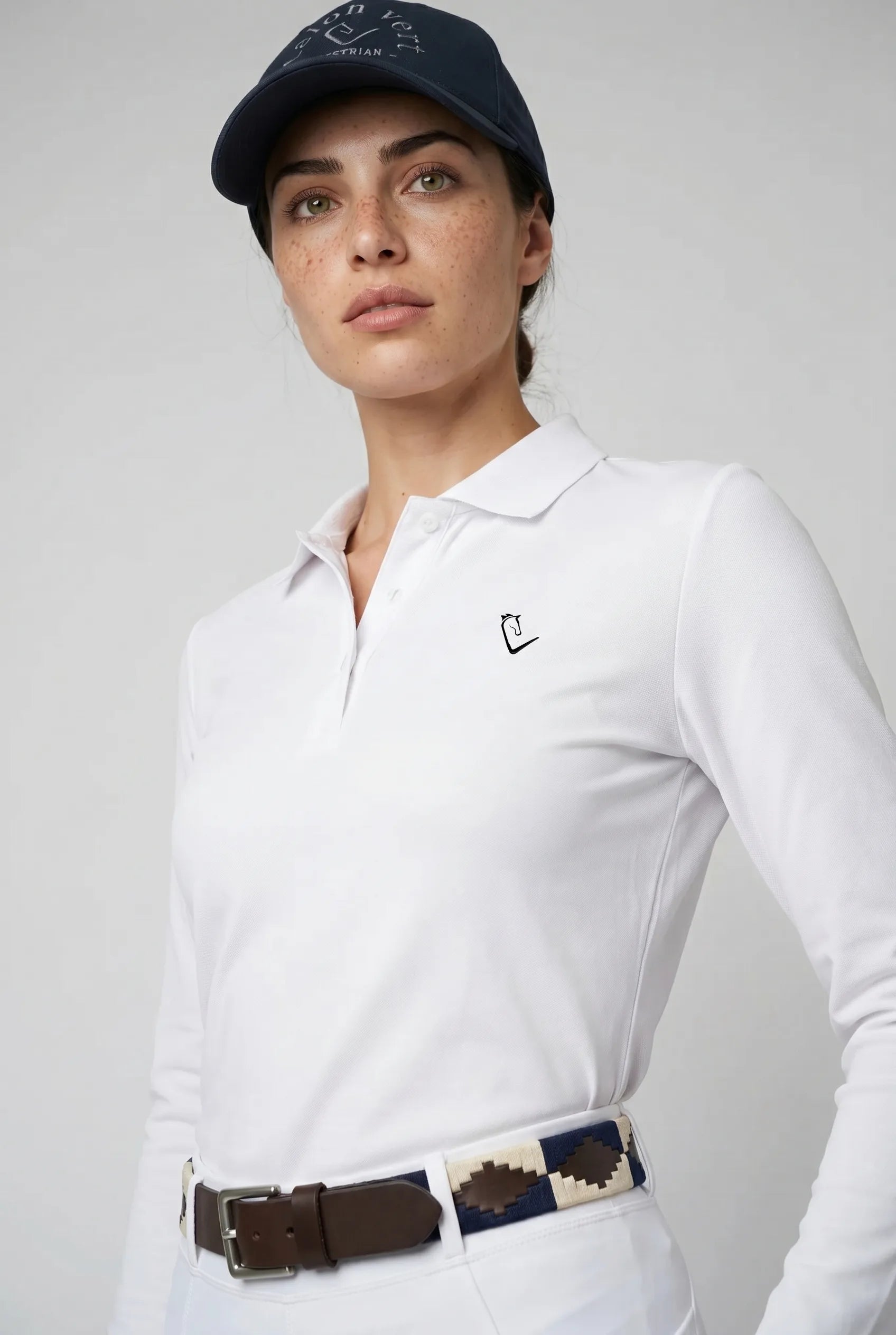 Poloshirt Sandro Hit 2.0 Langarm - White