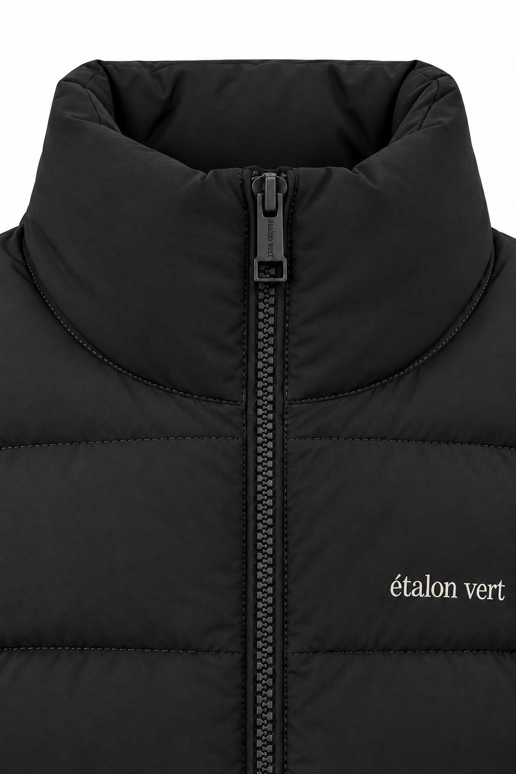 emerald jacke black detail kragen zipper
