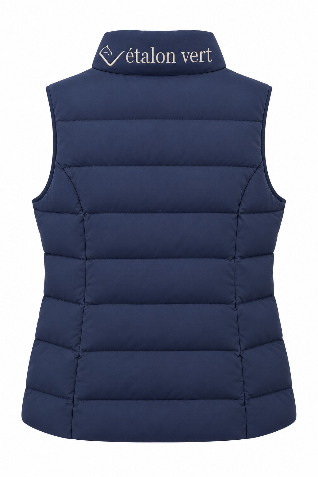Emerald Steppweste Navy – Rückansicht