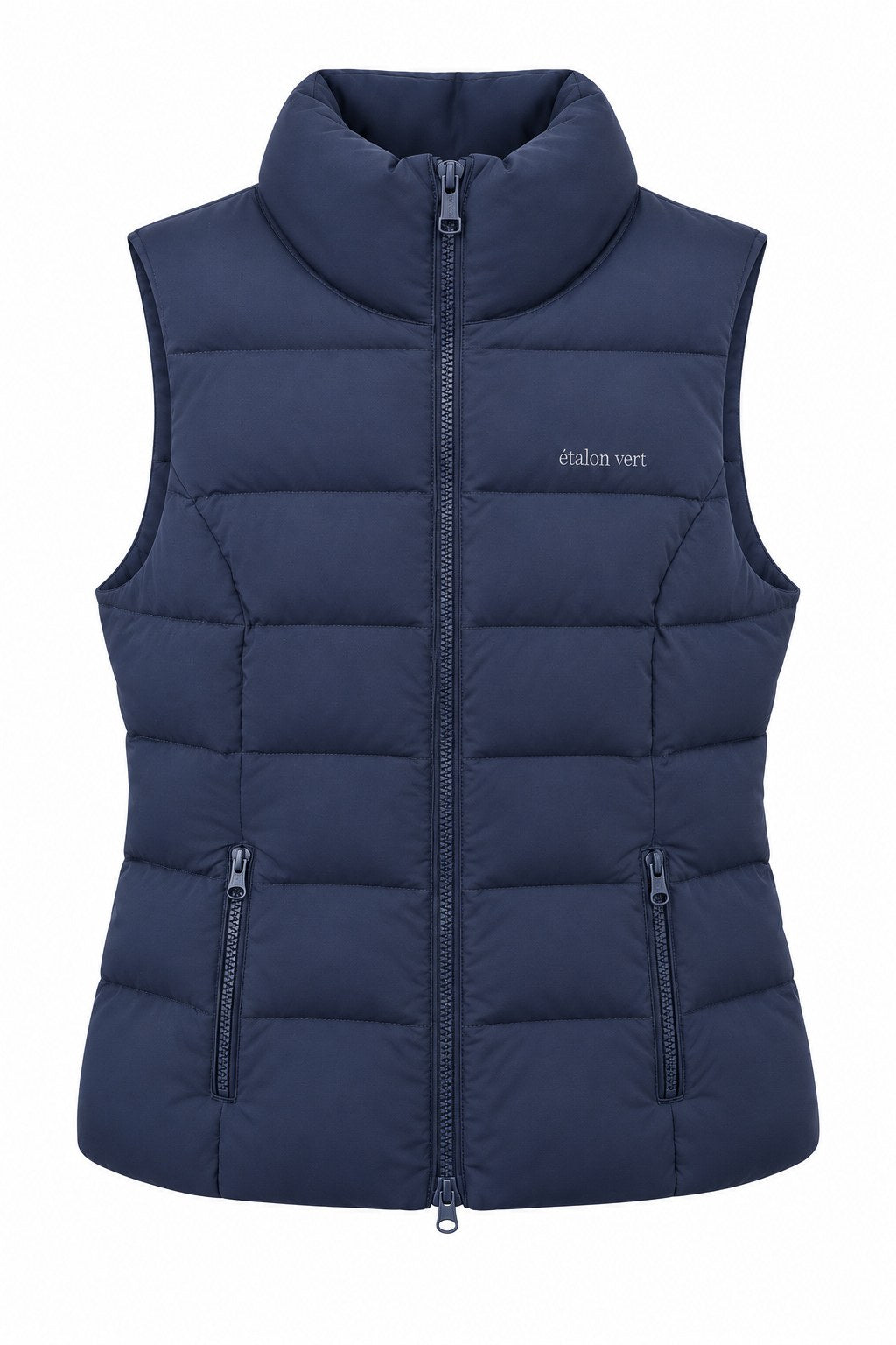 Emerald Steppweste Navy – Vorderansicht