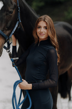 Contendro Funktionsshirt Langarm - Glitter Edition - Navy