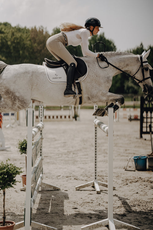 Contendro Funktionsshirt Langarm - Glitter Edition - White