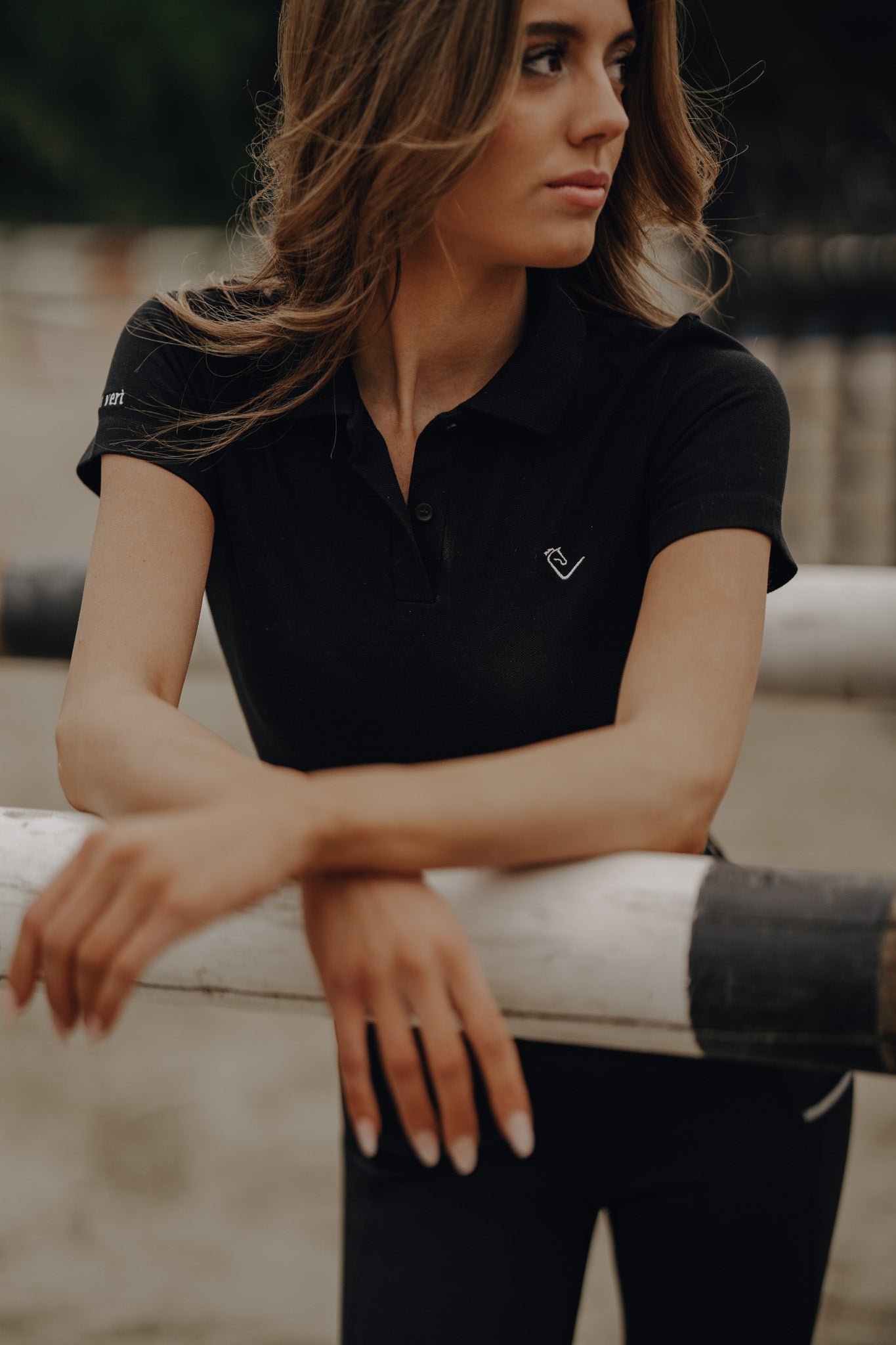 Poloshirt Sandro Hit 2.0 Kurzarm - Black