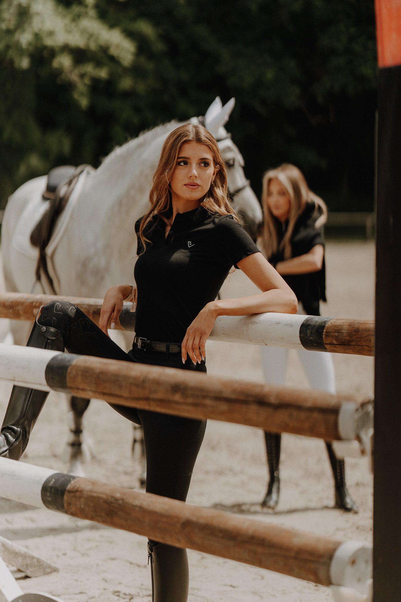 Poloshirt Sandro Hit 2.0 Kurzarm - Black