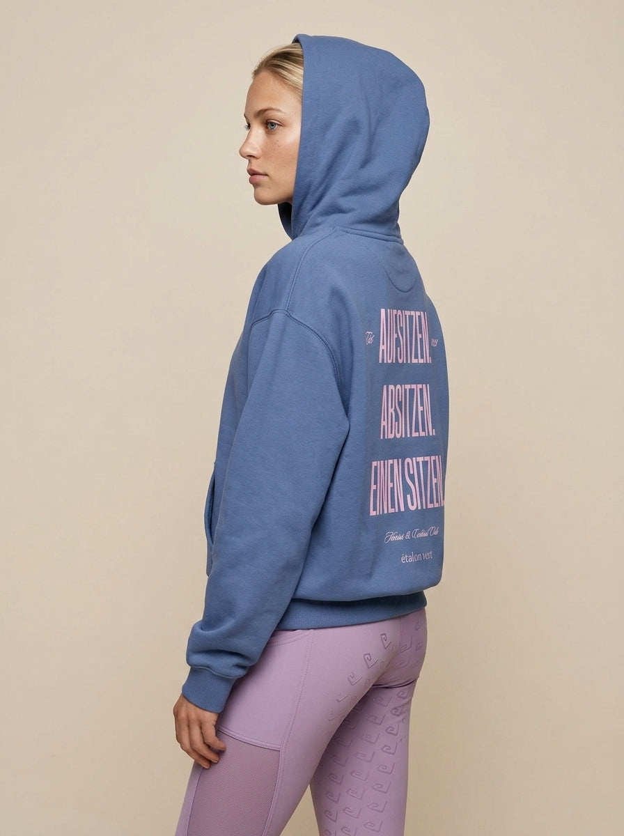 Pharos 2.0 Oversize Fit Hoodie - Horses & Cocktail - Navy