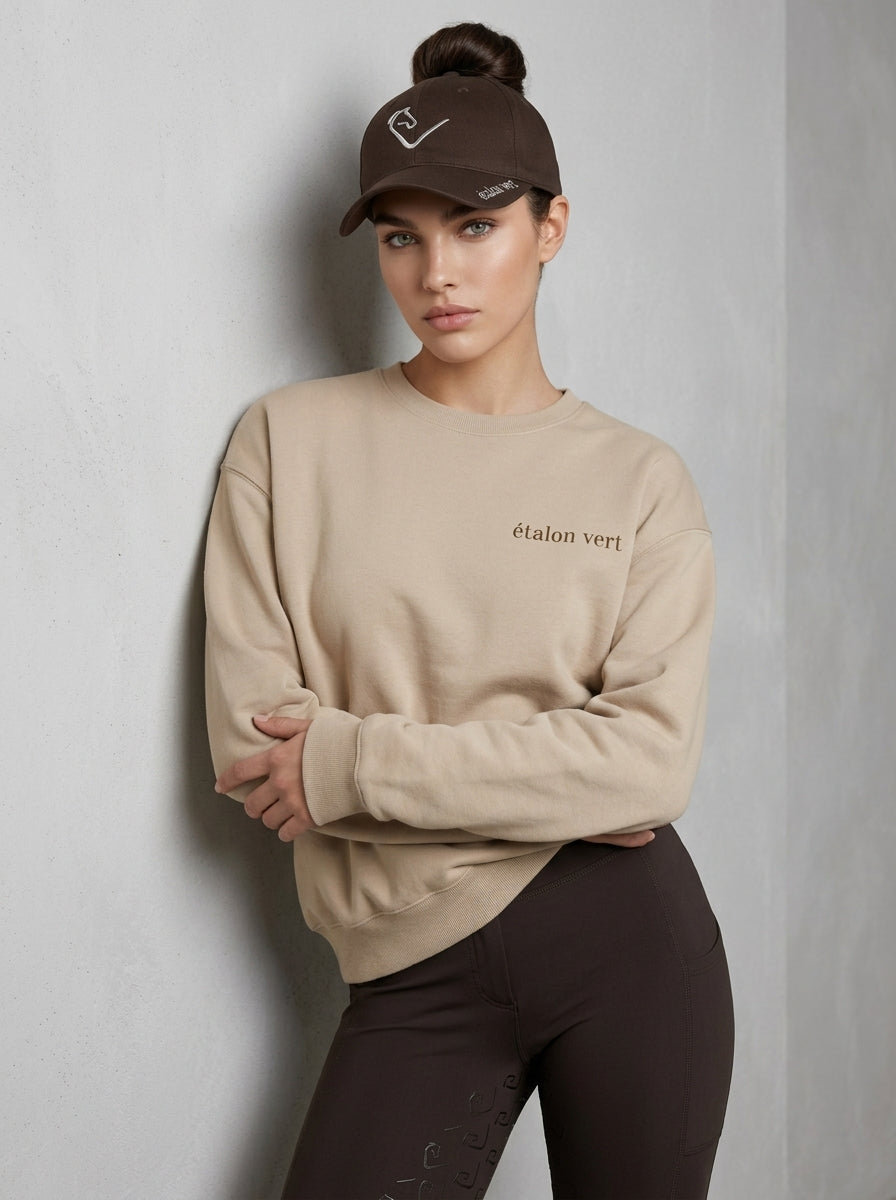 Equestrian Coffee Club Sweater - Coffee