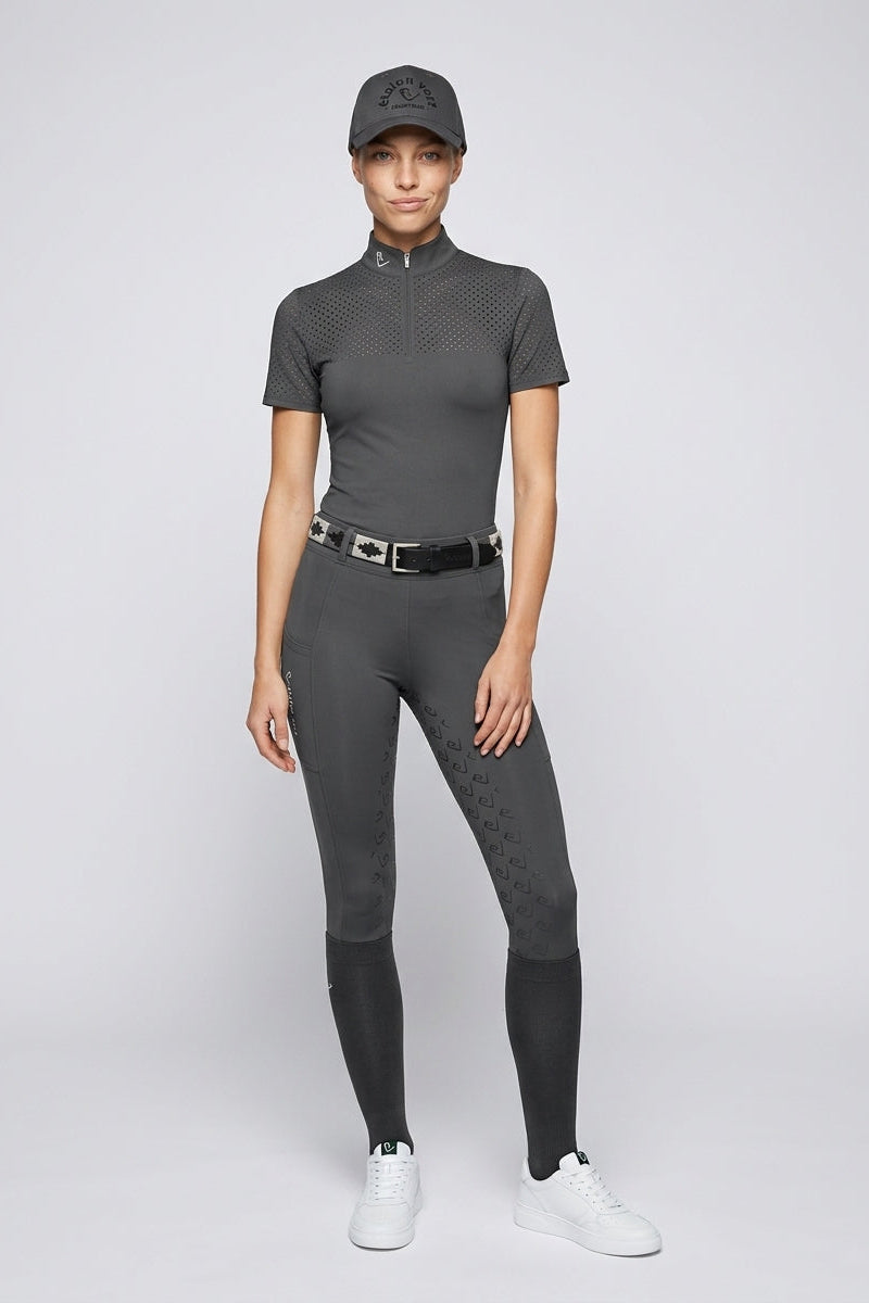 Funktionsshirt Star Gold Kurzarm perforiert - Stone Grey