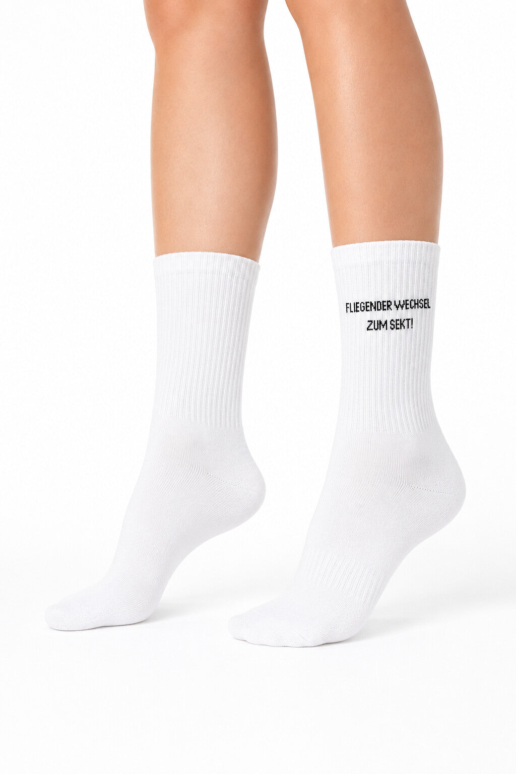 Sportsocken - Fliegender Wechsel. Zum Sekt. Icon