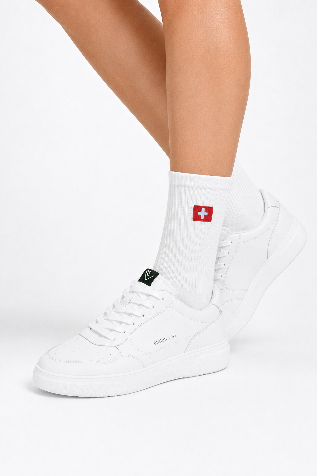 Switzerland Sportsocken am Model mit Sneaker