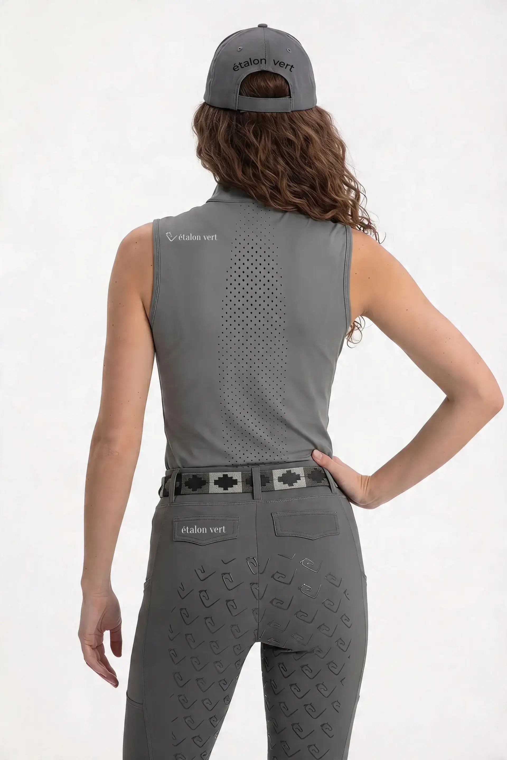 Funktionsshirt Star Gold Sleeveless perforiert - Stone Grey