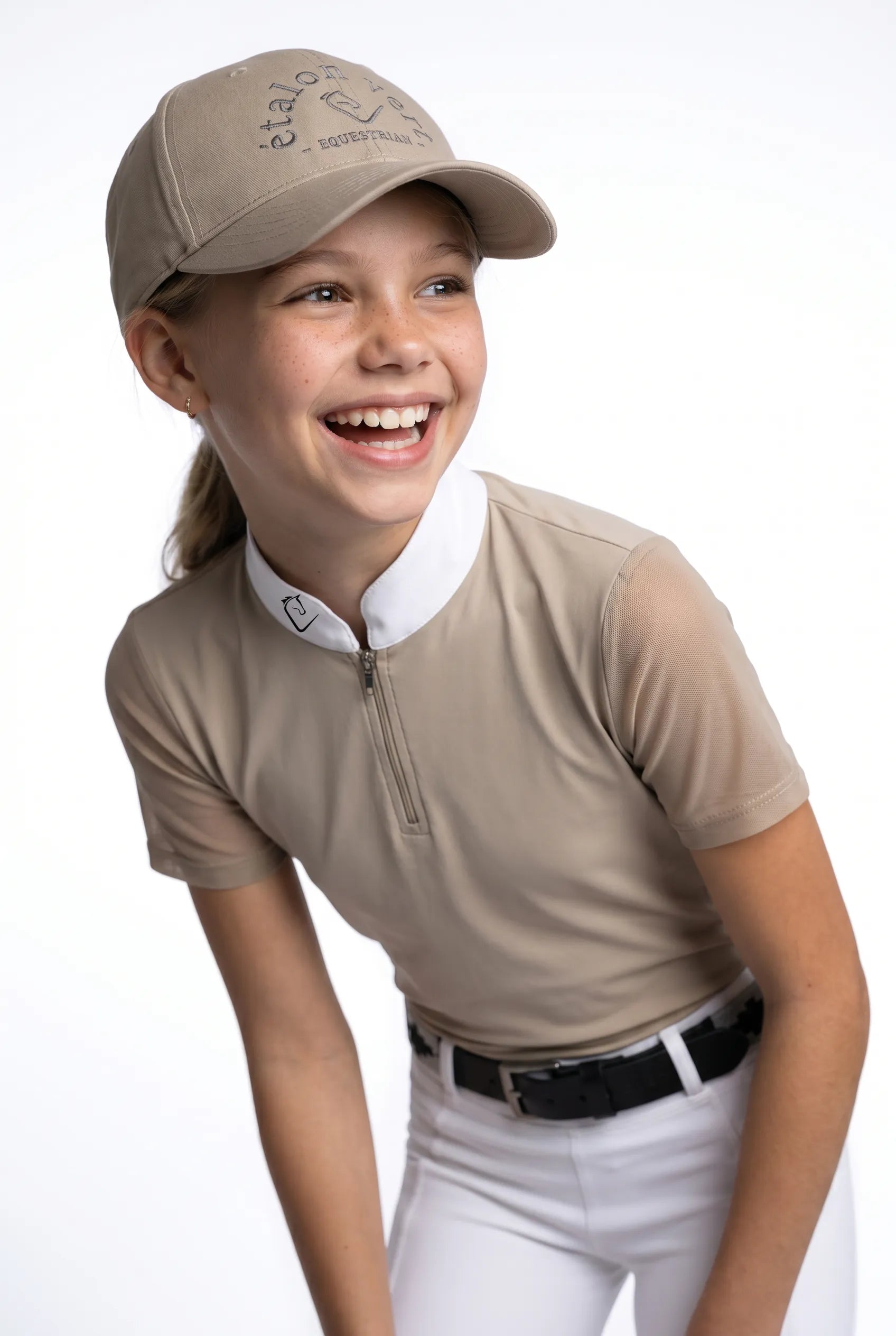 Balou Turniershirt Kurzarm Young Riders - Beige