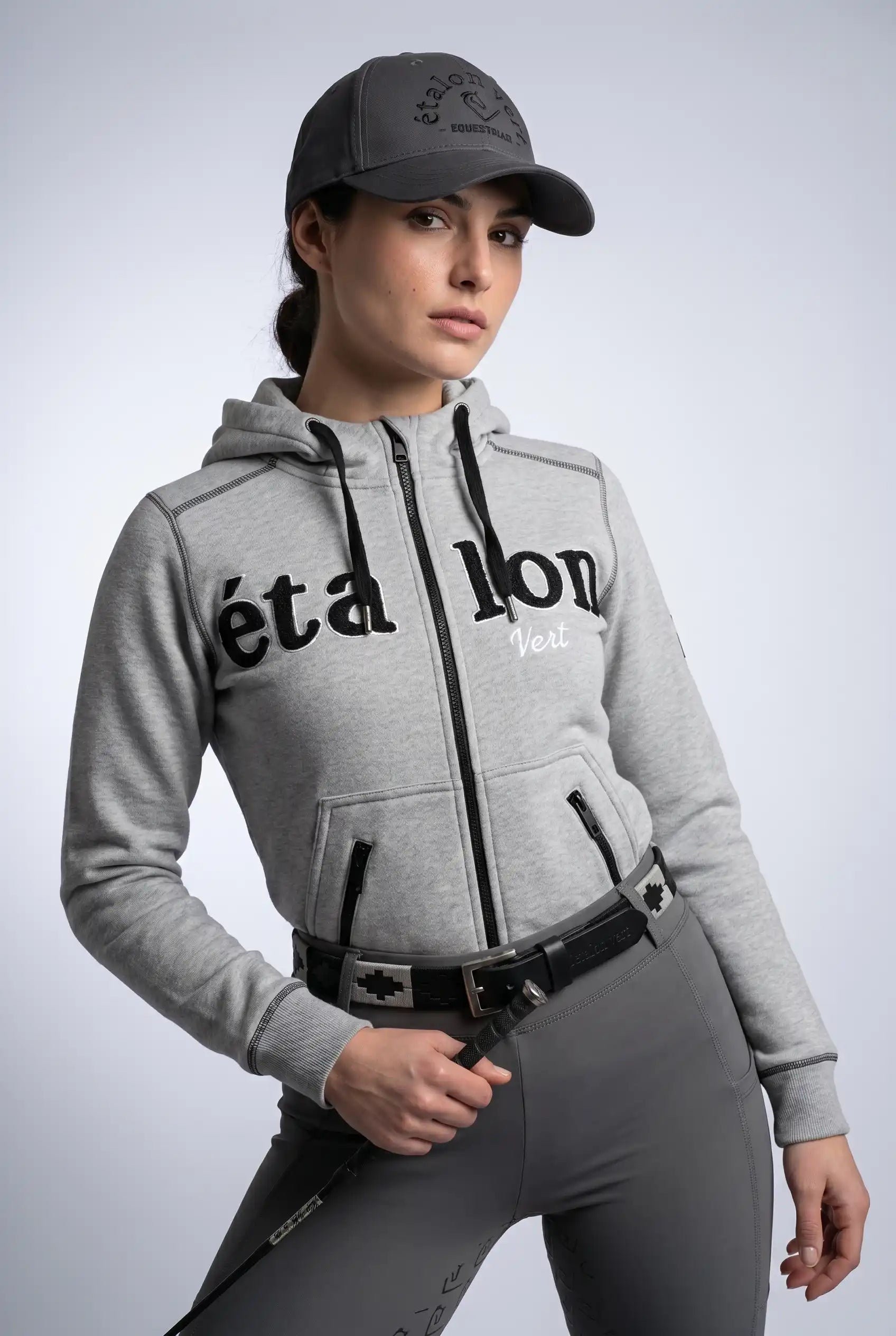 Carthago Zip Jacke - Ètalon vert - Grey Melange